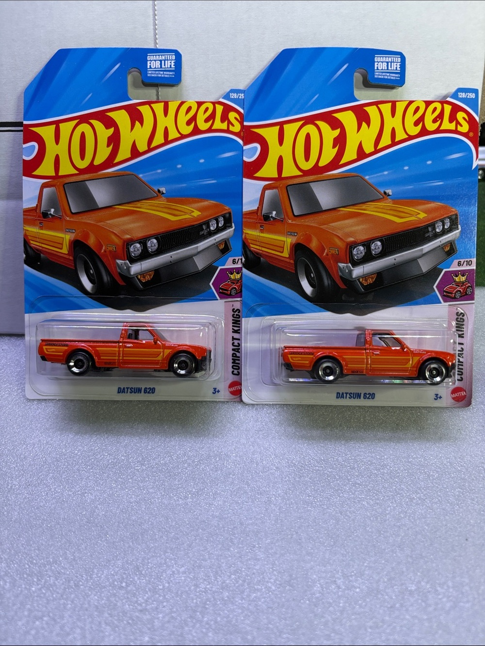 Hot wheels Datsun 620 Orange Die-Cast Truck - Single Pack
